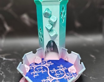 Dice Tower RPG Accessory for Boardgames Decorative Dice Tower for DND Dice Tower Gift for Dungeon Master