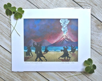 The Dance at the End of the World Print 11" x 14" Matted Unframed