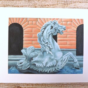 Mermaid Horse Hippocampus Note Cards 4 by 5 1/2 image 4