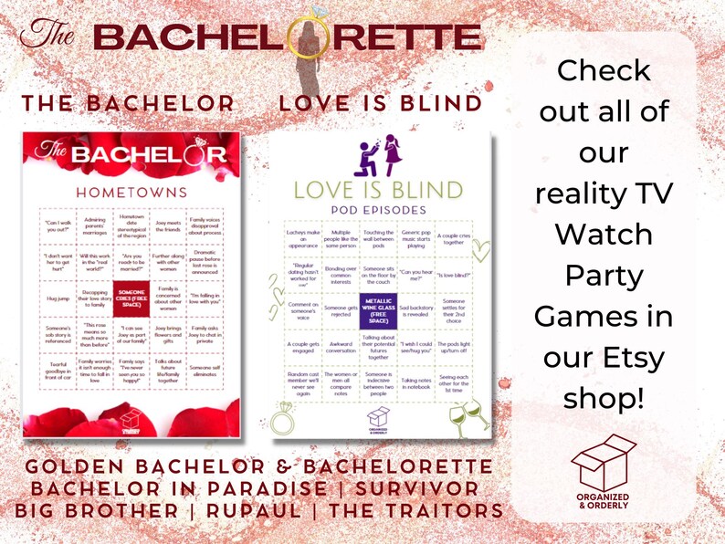 Bestselling Bachelorette Fantasy Draft & Bracket Pack | Season 22 Taylor Frankie Paul | Fantasy Draft | Bracket | Drinking Game | Men Guide image 7