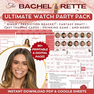 Pacote Definitivo para Assistir ao Episódio "The Bachelorette" | Temporada 22 com Taylor e Frankie Paul | Fantasy Draft | Chaveamento | Bingo | Guia para Homens | Jogos