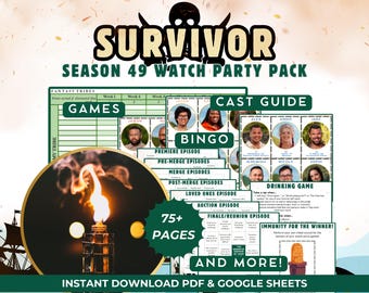 Bestselling Survivor Season 49 Ultimate Watch Party Pack Fantasy