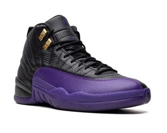 air jordan 12 retro desert sand purple and black