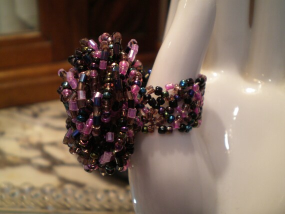 Vintage Statement Beaded Ring - One Size - image 6