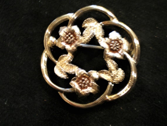 Vintage Sarah Coventry Floral Pin Brooch 1960's S… - image 1