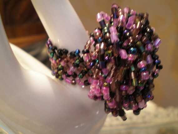 Vintage Statement Beaded Ring - One Size - image 5