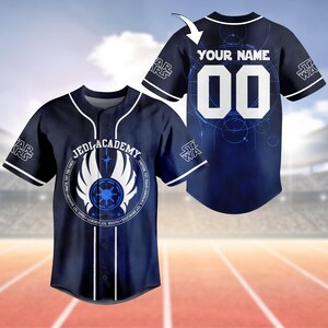 Custom Star Wars Baseball Jersey Shirt, Jedi Academy Football Jersey, Disney Athletic Jersey, Galaxys Edge Jersey, Movie Lover Jersey