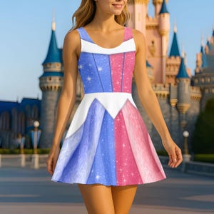 Aurora Skater Dress, Make It Blue Make It Pink Dress, Sleeping Beauty Outfit, Disneyland Trip Dress, Disney Princess Running Dress
