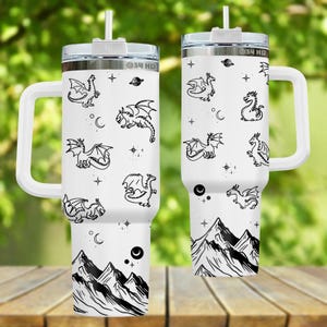 Velaris Stadt des Sternenlichts 40 Unzen Becher, Velaris Edelstahlbecher, Stadt des Sternenlichts Becherschale, Fantasy-Buch-Liebhaber-Geschenk Acotar Merch