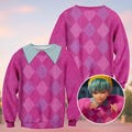 Pink Argyle Costume Sweatshirt, Boy Group Sweatshirt, Baby Saja Costume Outfits, Disneybound Park Outfit, Retro Knit Look Top product logo