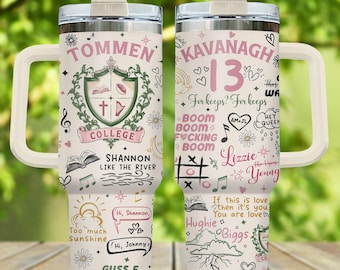 Gobelet 40 oz Boys of Tommen, gobelet livre romantique sombre, tasse livresque fantastique, verres en acier inoxydable, cadeau pour amateur de livres, produits Tommen Merch