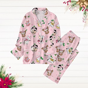 Mickey en zijn vrienden kerstpyjama, Disney Mouse-pyjamaset, Minnie Donald Duck Pluto kerstpyjama, Magic Kingdom-shirt, vakantiepyjama