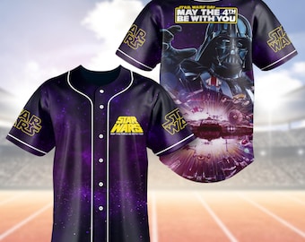 Star Wars-film honkbalshirt, Starwars Episode III voetbalshirt, Darth Vader Athletic Jersey, Star Wars fanshirt heren
