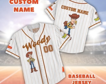 Custom Woody Baseball Jersey, Disney Baseball Matching Shirt, Disneyland Family Tee, Woody Toy Story Baseball Shirt, Disney Trip Shirt
