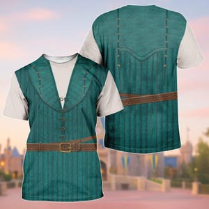 Flynn Rider Hoodie Kostüm, verhedderter Disneybound Hoodie für Männer, Flynn Cosplay Sweatshirt, Disneyland Trip Outfit, Paare Kostüm Shirt