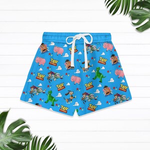 Disney Toy Story T-Shirt And Shorts Set, Buzz And Woody Summer Pajamas Sets, Cute Disney Trip Clothes, Toy Story Characters Tshirt