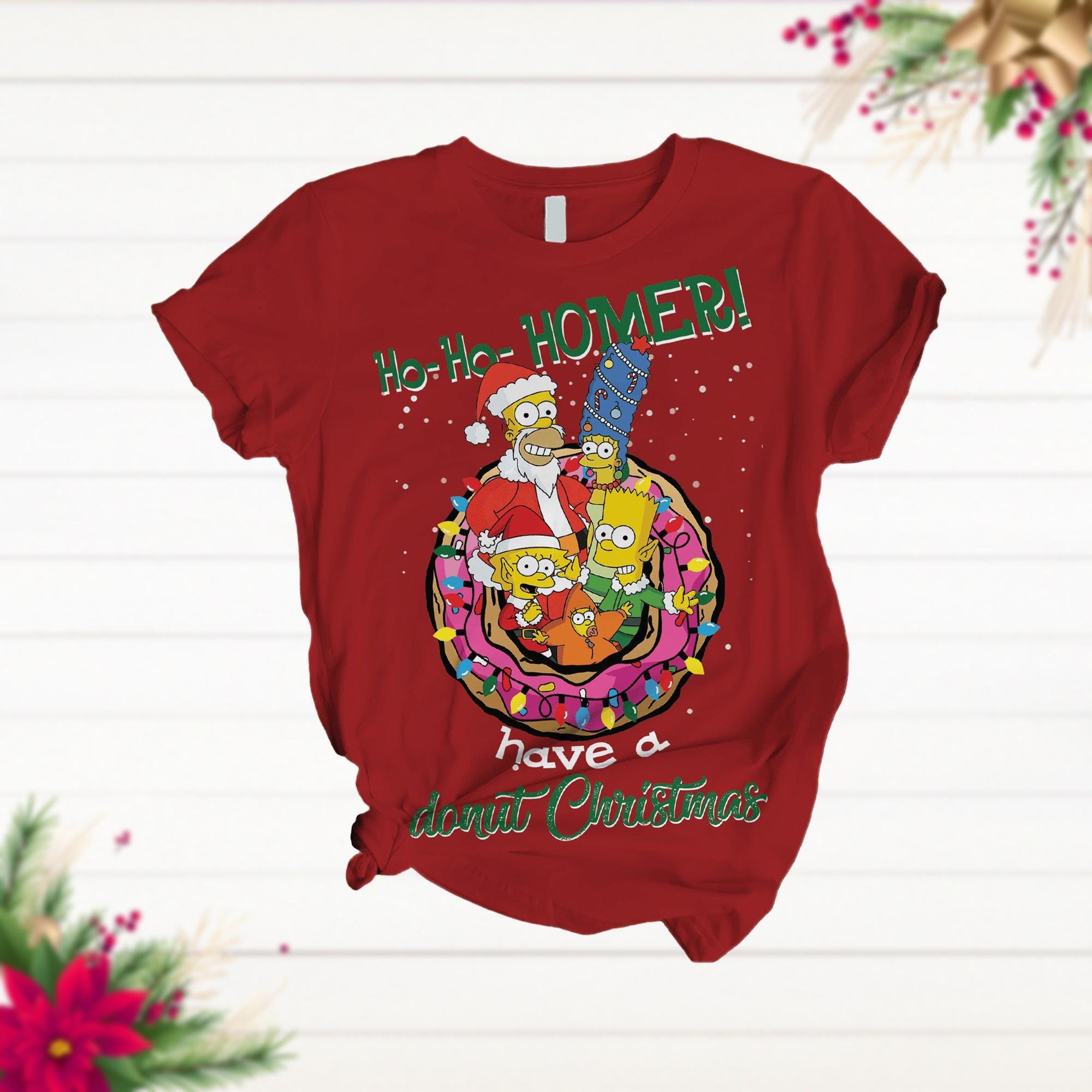 The Simpsons Holiday Pajamas Set, Simpsons Santa Hat Tee, Simpsons ...