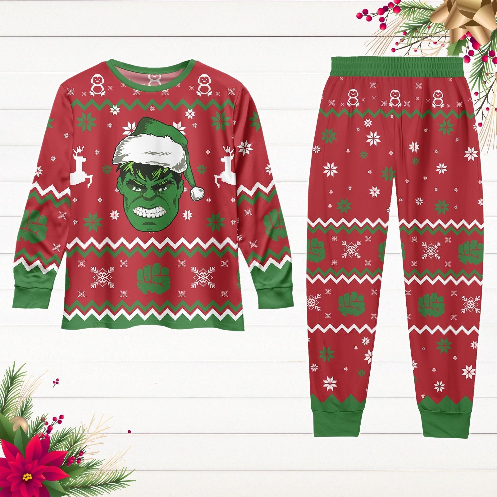 Hulk Pajamas Etsy