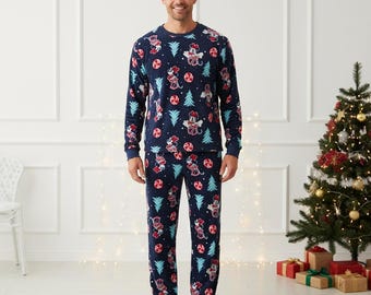 Holiday Long Sleeve Pajamas Set, Festive Christmas Pajamas Family, Holiday Matching Pajamas, Cozy Christmas Gift