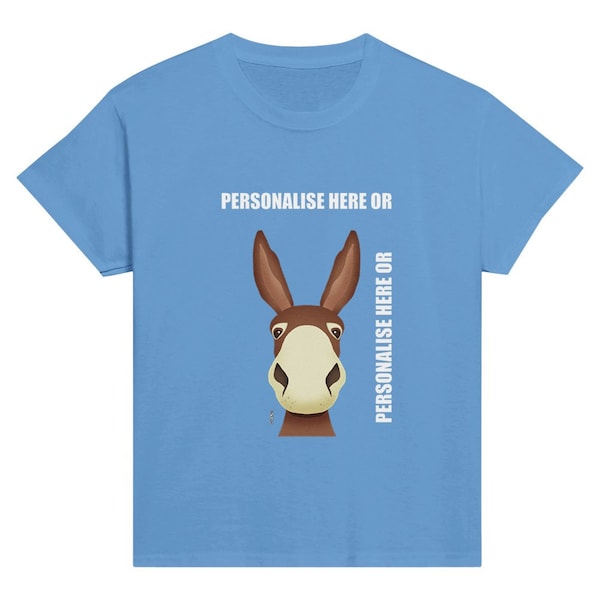 BURRO PERSONALIZADO - Camiseta clásica de cuello redondo para niños