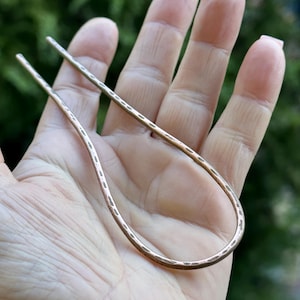 1/5/10/20/30 Copper Hair Fork, Hair Pin Copper, Copper Hair Fork, Minimalist Hair Pin, Hair Jewelry, Hair slide jewelry, Bun Holder