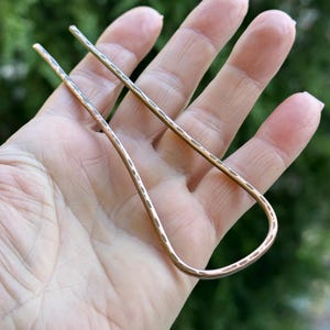 1/5/10/20/30 Copper Hair Fork, Hair Pin Copper, Copper Hair Fork, Minimalist Hair Pin, Hair Jewelry, Hair slide jewelry, Bun Holder