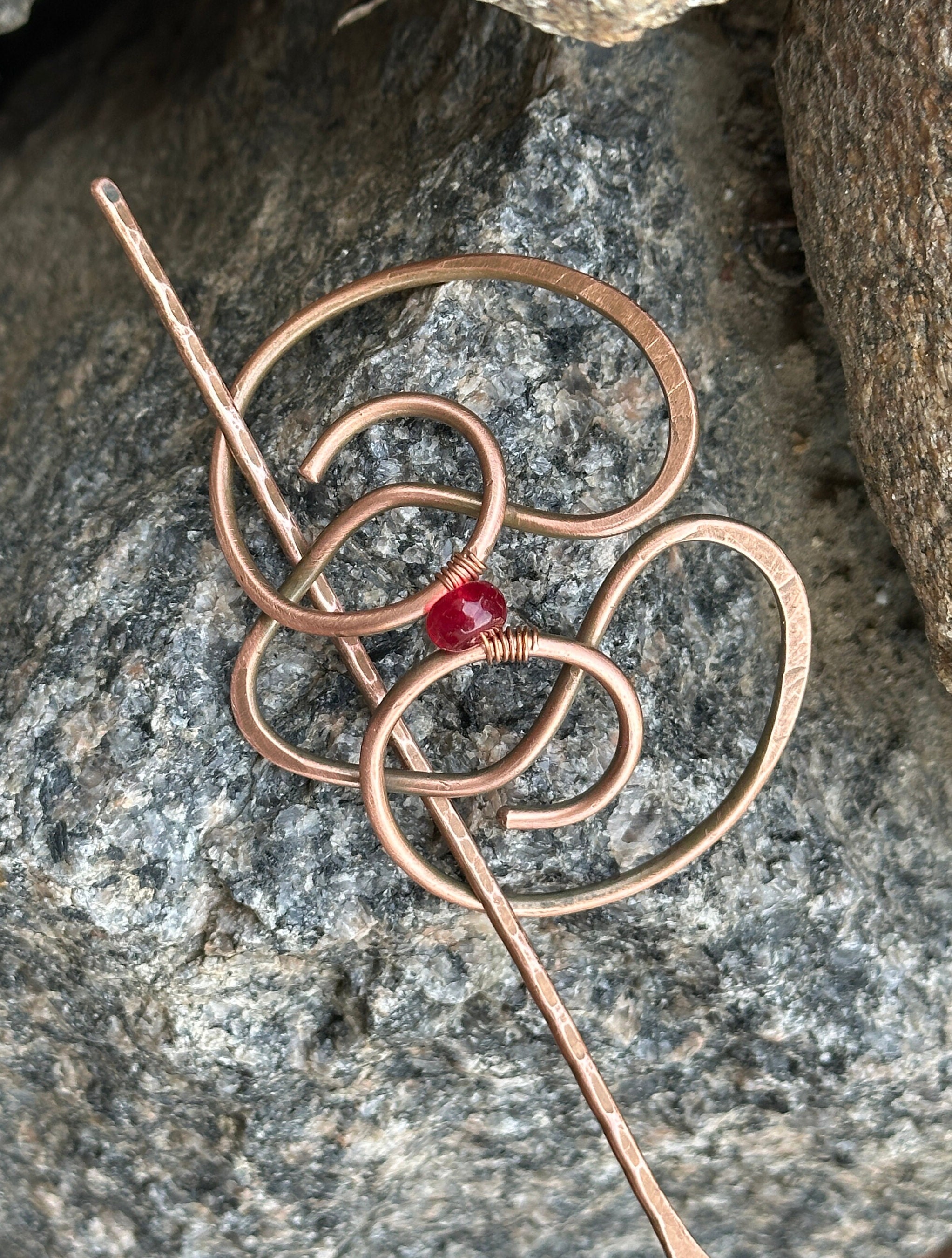 Ruby Hair Pins - Etsy