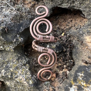 Rustic Copper Spinner Ring: Handmade Adjustable Viking Style