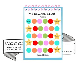 Student Award System Menu and Rewards 100% Customizable Canva Template ...