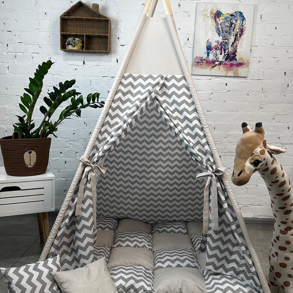 Wigwam,Kids Tent,Teepes for Kids,Play tent,Indoor play tent,Tent for a girl,Wigwam for a kids,Children tent,Mini camp,Birthday gift,Present