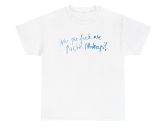 T-shirt unisexe en coton épais Arctic Monkeys Who the F are Arctic Monkeys