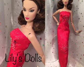 FR doll Fashions, Victoire Roux Fashion Royalty clothing, FR dresses, ooak doll fashions, Fashion Doll apparel, FR evening gown
