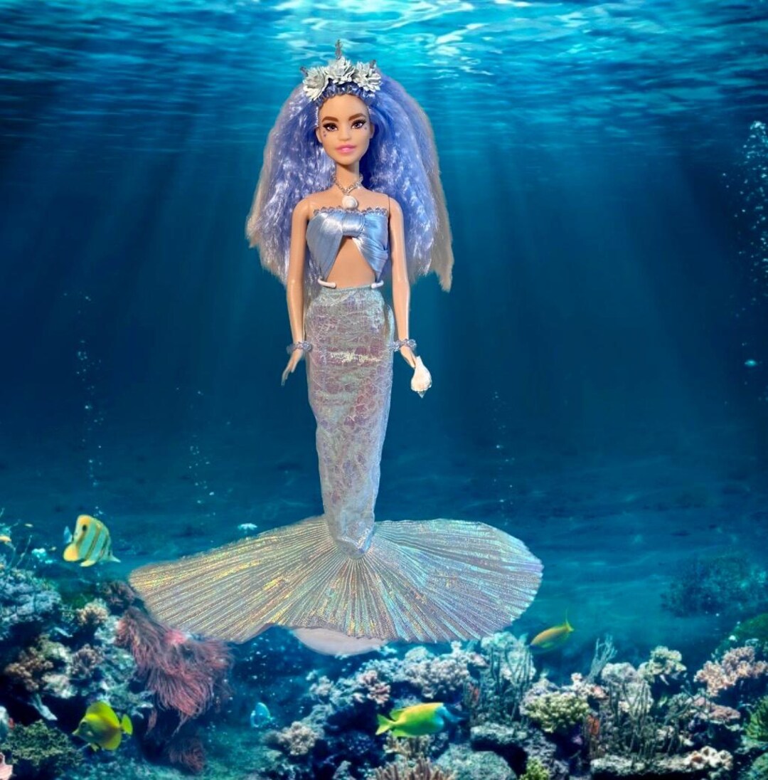 Mermaid Doll, One of a Kind, Handmade in Maui, Handcrafted Unique