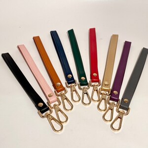 Faux Leather strap with gold clip for clutches 画像 5