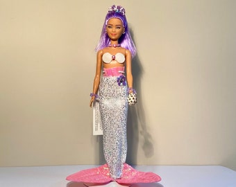 Mermaid doll, one of a kind, Handmade in Maui, Handcrafted unique Mermaid