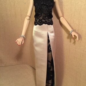 One of a kind Miniature couture Evening attire for Fashion Royalty, 12 Fashion dolls image 3