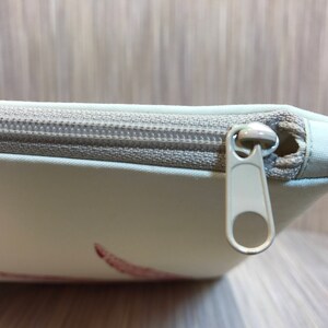 0040~Printed Fabric Clutch with Leather Details main image 0