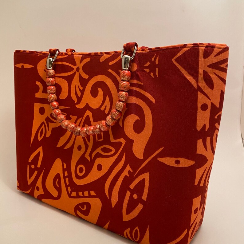 HANDBAG Alfred Shaheen fabric PURSEhandmade fabric handbag Etsy