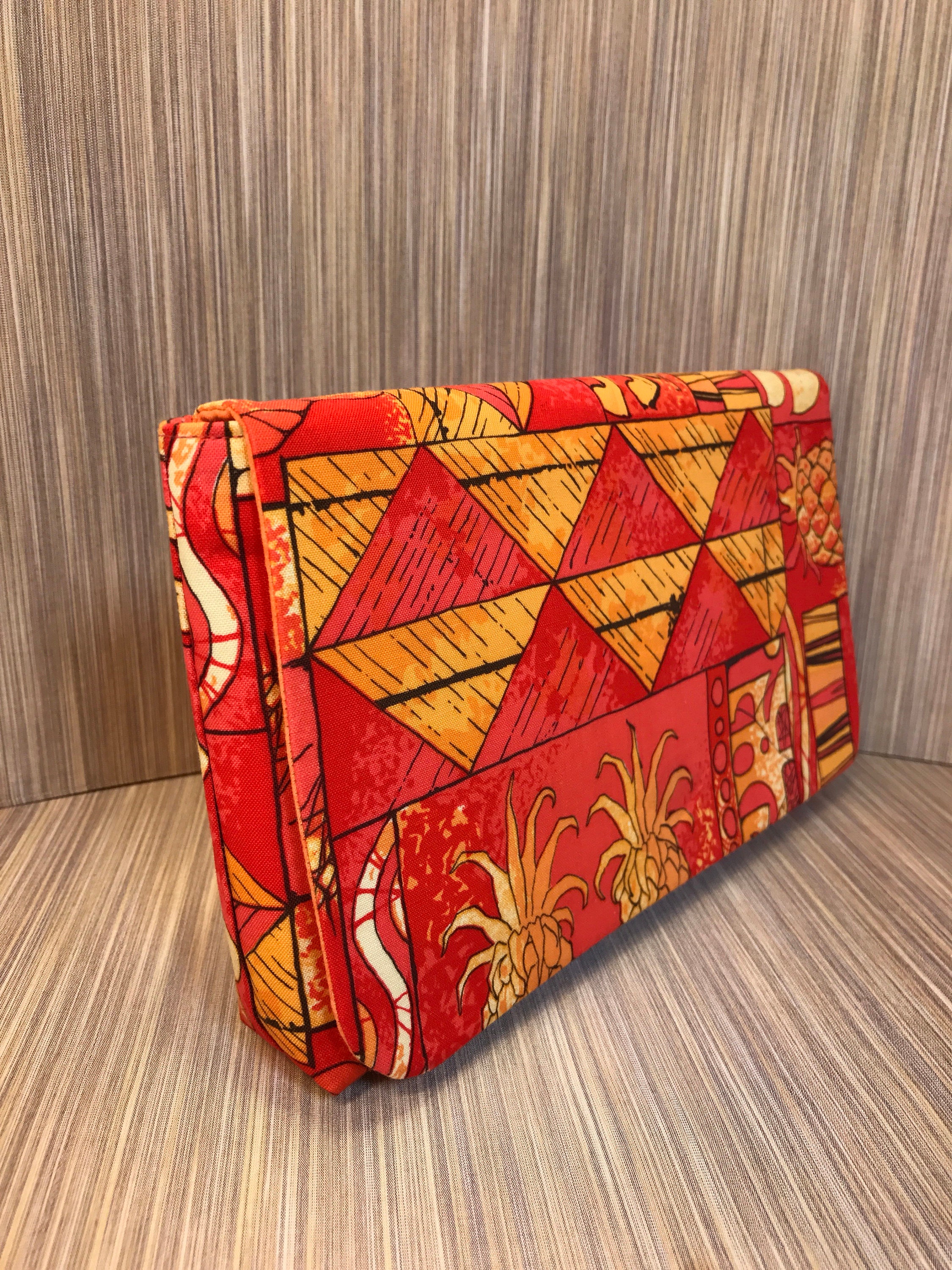 Clutch purse Alfred Shaheen fabric Purse handbag Hawaiian Etsy
