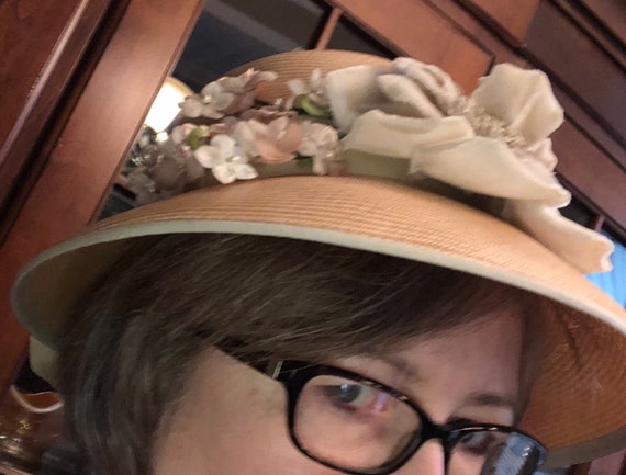 Vintage hat, ladies hat, 60s hat, summer hat