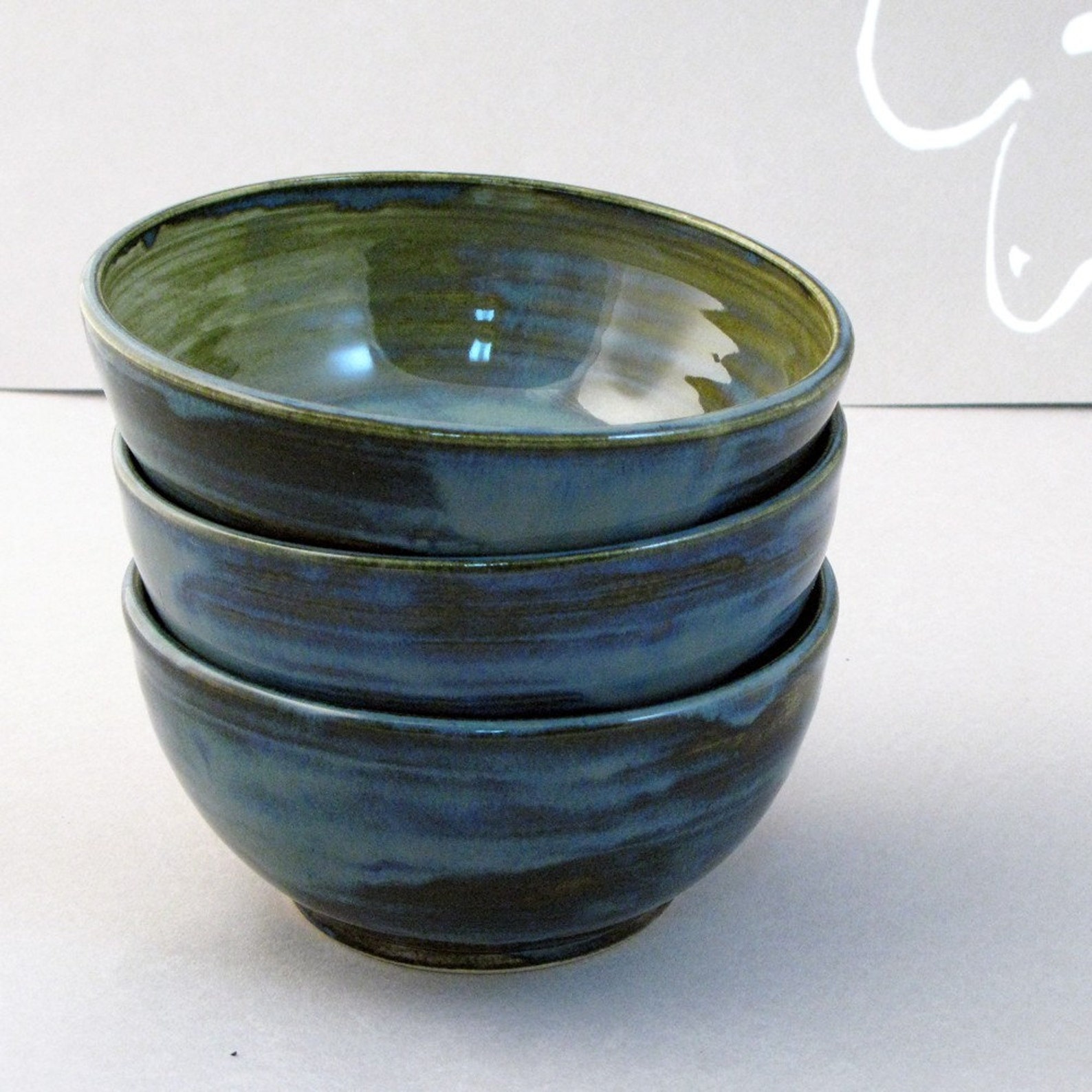 Trio of Small Soup Bowls Etsy