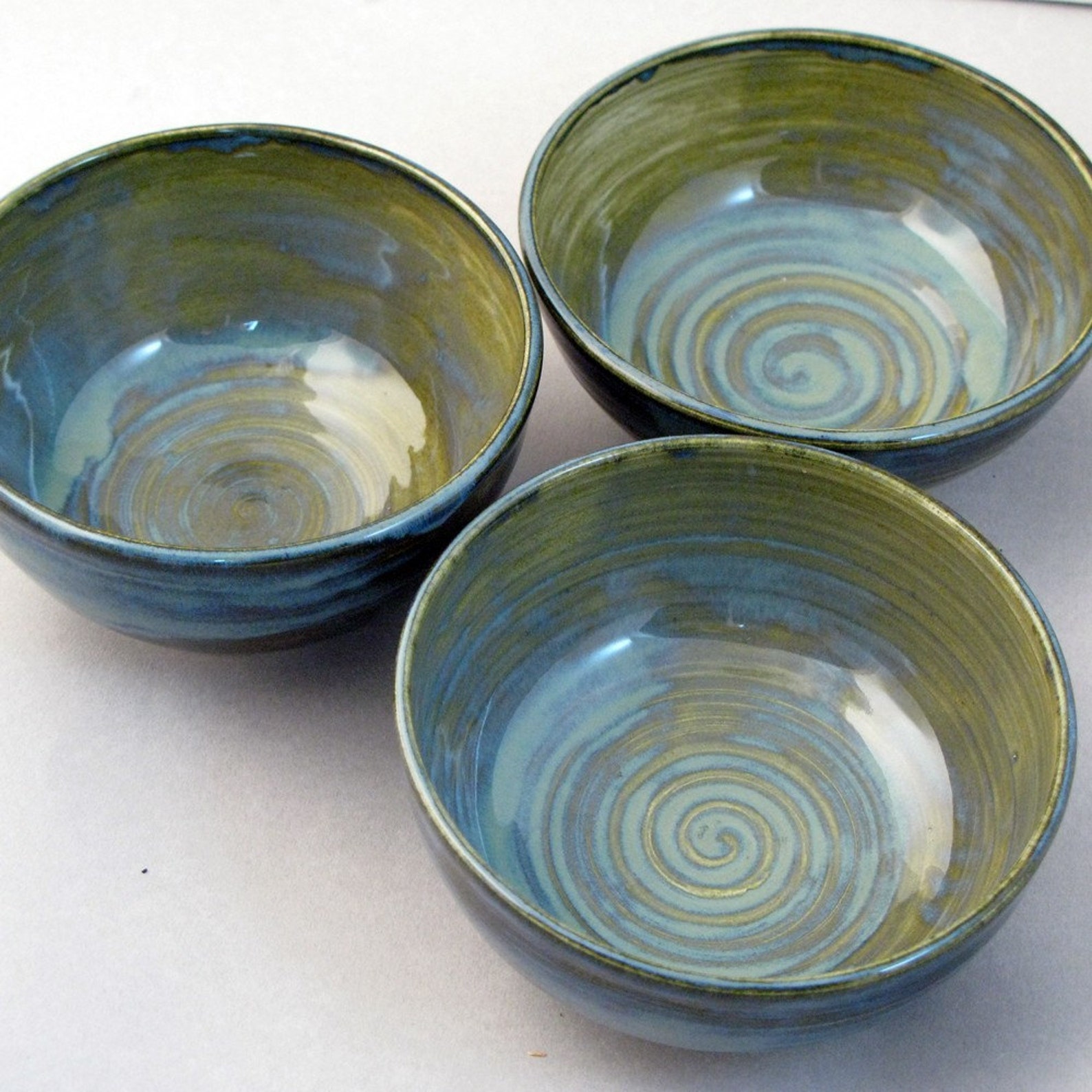 Trio of Small Soup Bowls Etsy