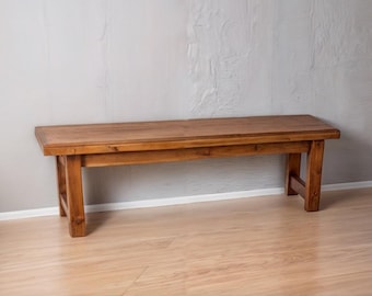 DIY Wooden Bench Build Plan: Indoor/Outdoor Bench (PDF File)