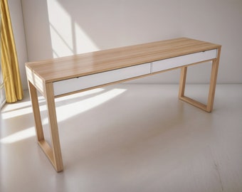 Wood Desk Build Plans: DIY Home Office Furniture (Digital PDF)