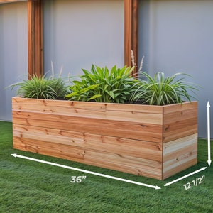 DIY Cedar Garden Bed Planter Plans (PDF)