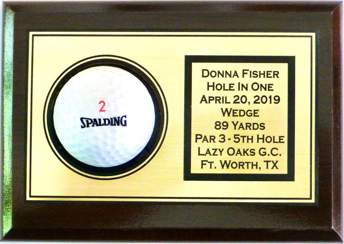 Hole in One Golf Ball Display 4X6 Etsy