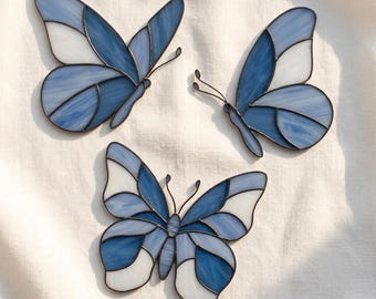 Modèle de vitrail papillon : attrape-soleil moderne à faire soi-même (PDF/JPEG)