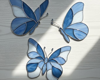 Butterfly Stained Glass Pattern: Modern Suncatcher DIY (PDF/JPEG)