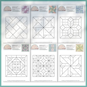 Geometric Glass Patterns Pack, Modern Suncatcher, Diy Stained Glass