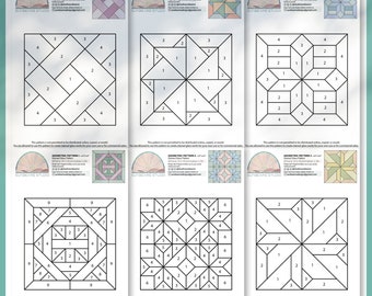 Geometric Glass Patterns Pack, Modern Suncatcher, Diy Stained Glass